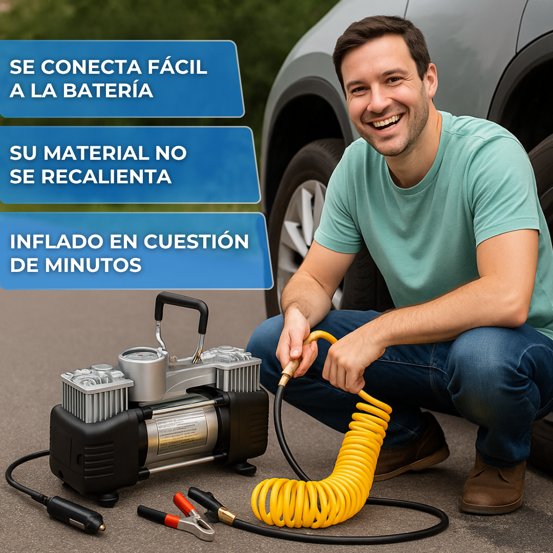 Compresor De Aire 4x4 🔥 Inflado Rápido, Viaje Seguro