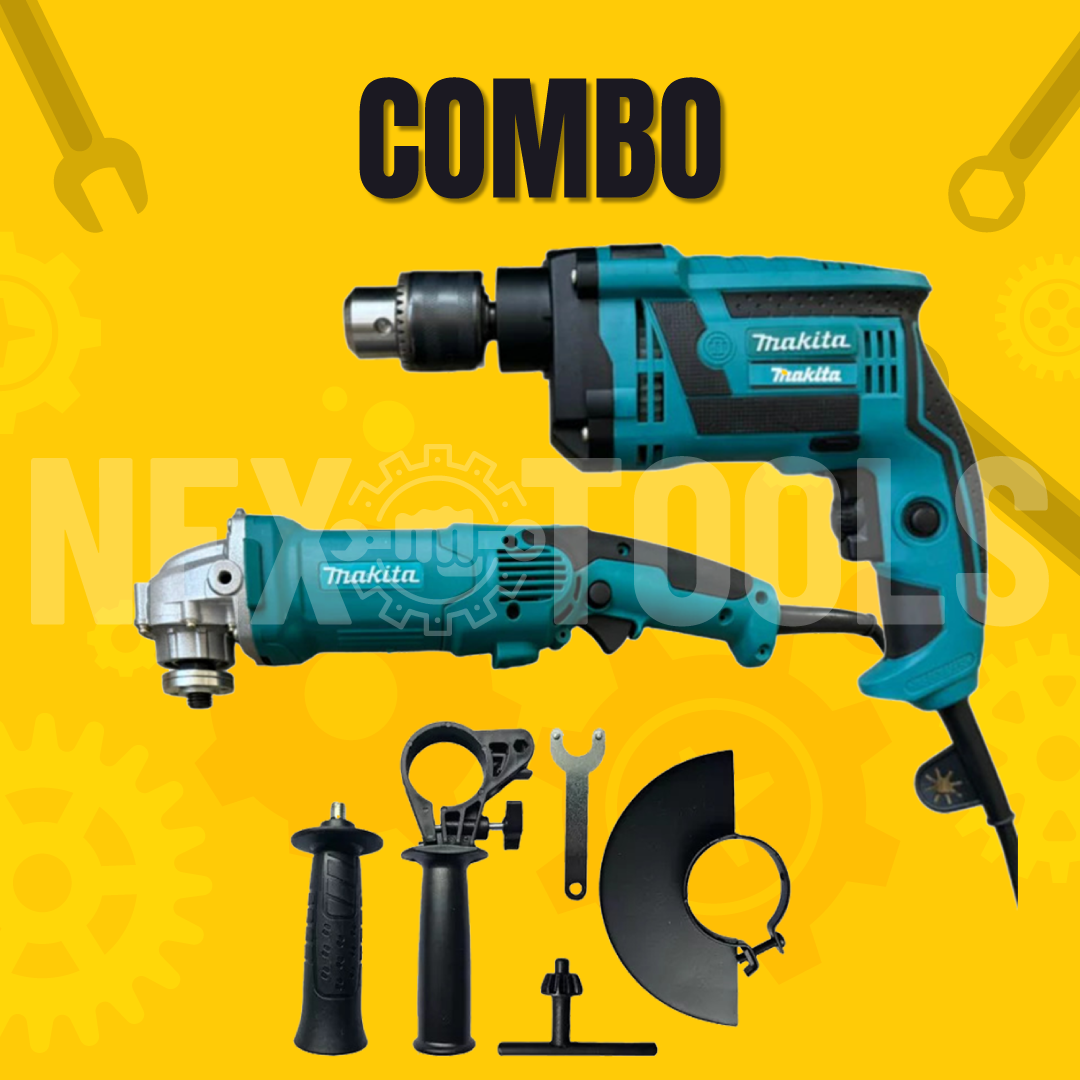 COMBO TALADRO Y PULIDORA MAKITA CON VELOCIDADES