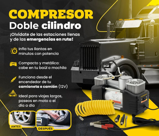 COMPRESOR DE AIRE DOBLE CILINDRO