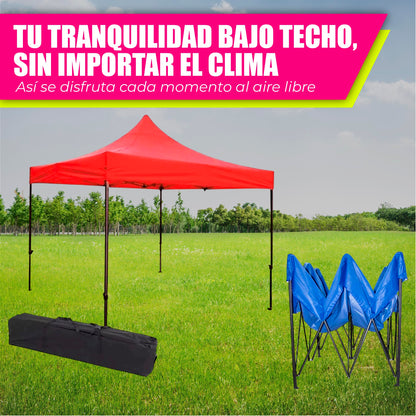 Carpa Toldo Plegable Premium 3x3 Impermeable