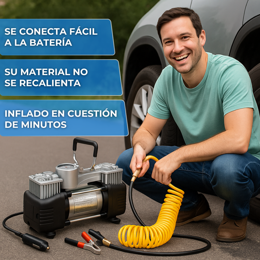 Compresor De Aire 4x4 🔥 Inflado Rápido, Viaje Seguro