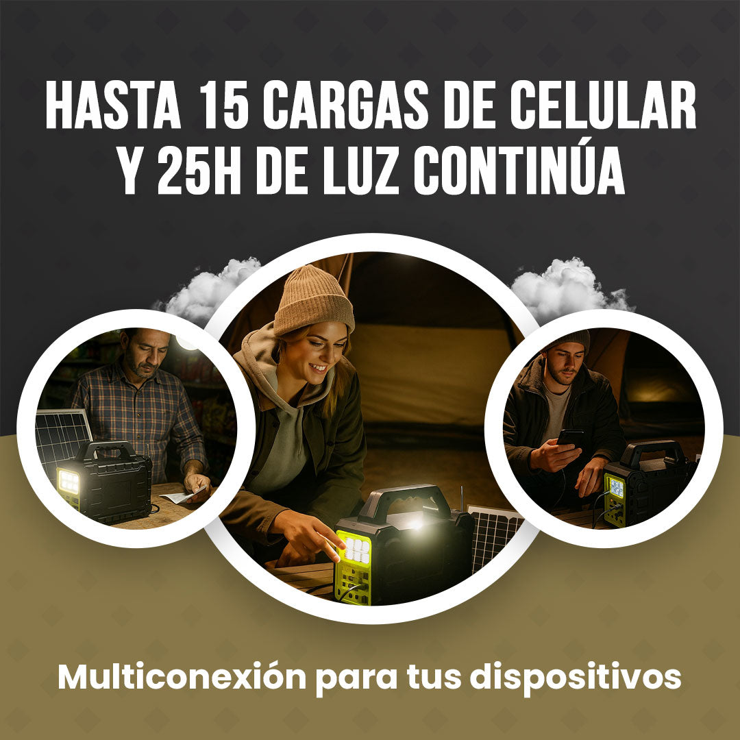 Estacion Carga solar Portatil