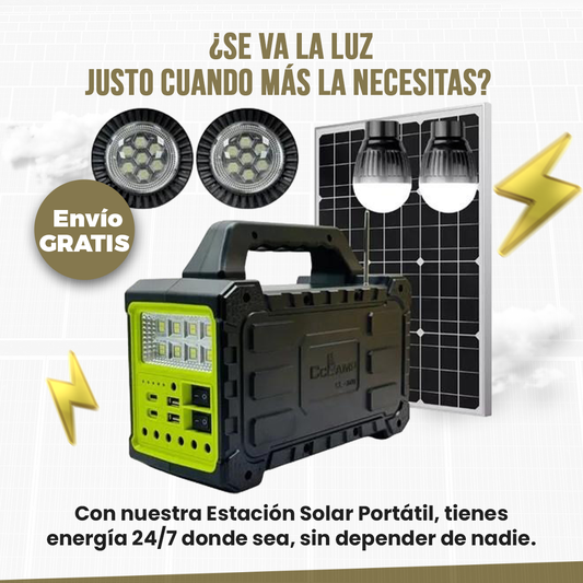 Estacion Carga solar Portatil