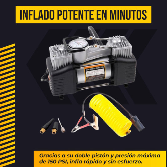 Infla tus llantas en minutos y olvídate de las filas! 🚗⚡