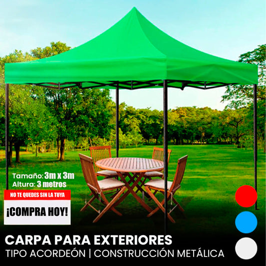 Carpa Toldo Plegable Premium 3x3 Impermeable